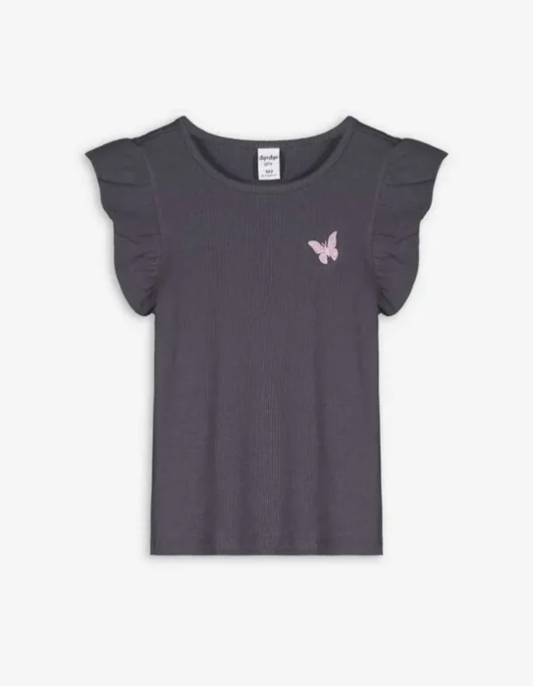T-Shirt - Ärmel mit Volants