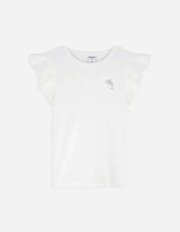 T-Shirt - Ärmel mit Volants