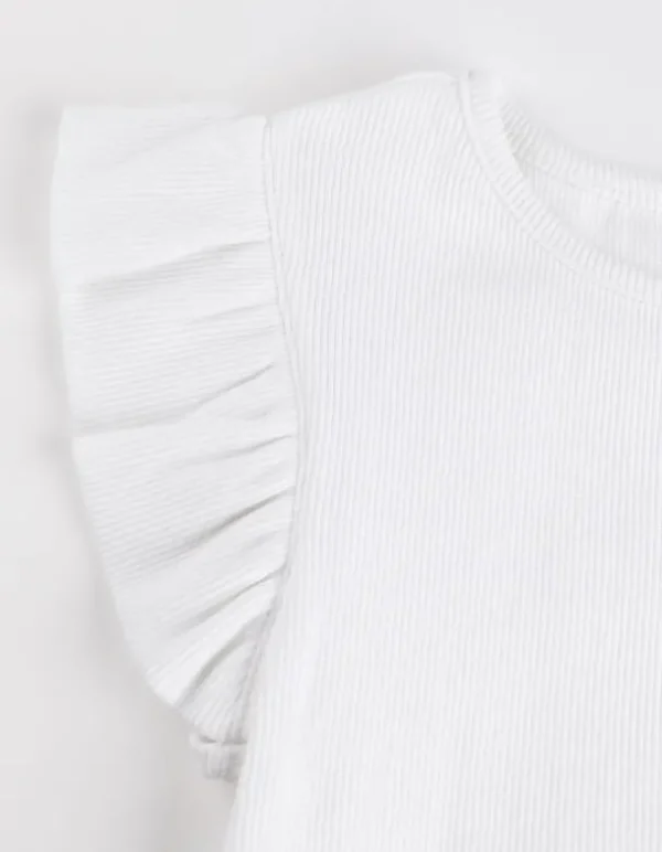 T-Shirt - Ärmel mit Volants