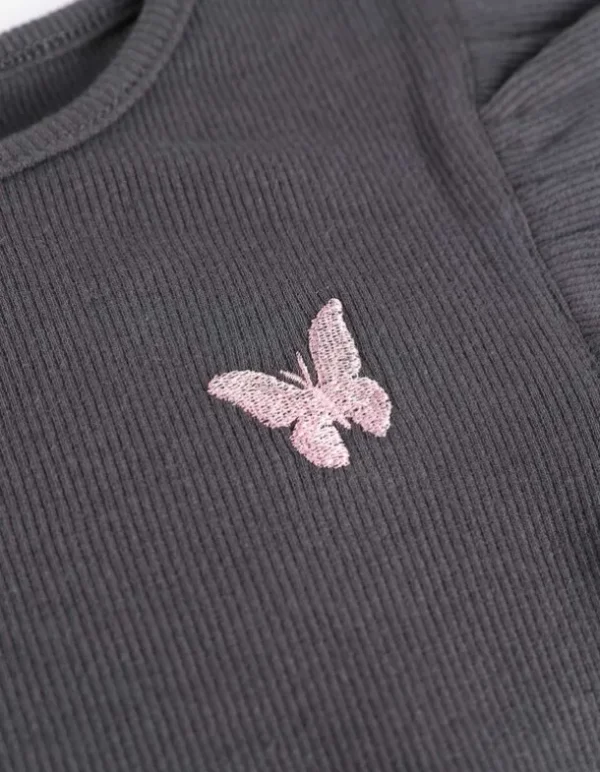 T-Shirt - Ärmel mit Volants