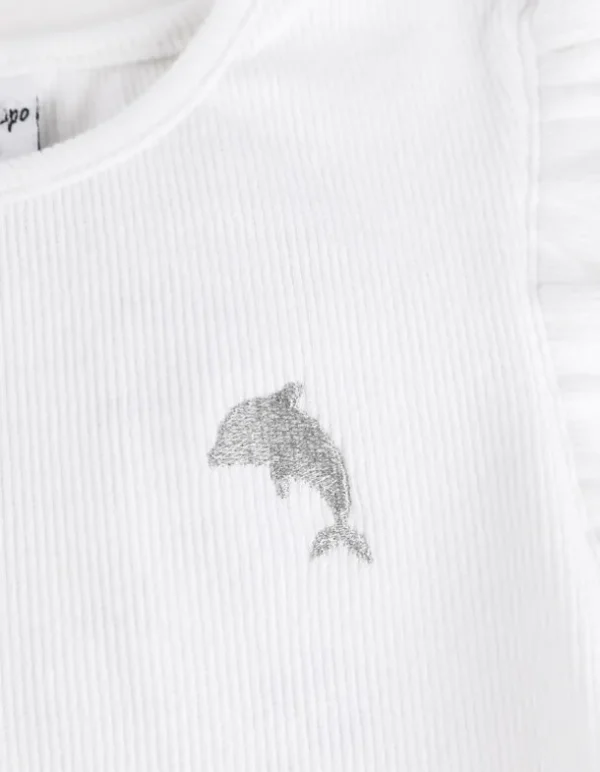 T-Shirt - Ärmel mit Volants