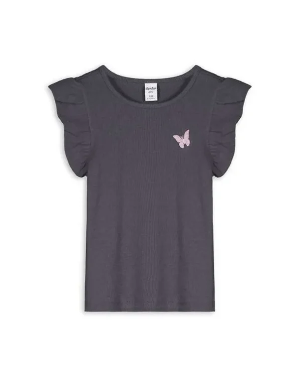 T-Shirt - Ärmel mit Volants