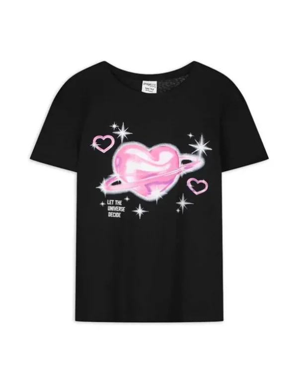 T-Shirt - Baumwolle - schwarz