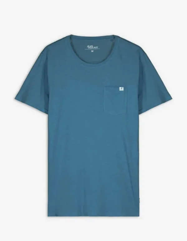 T-Shirt - Brusttasche - dunkelgrün
