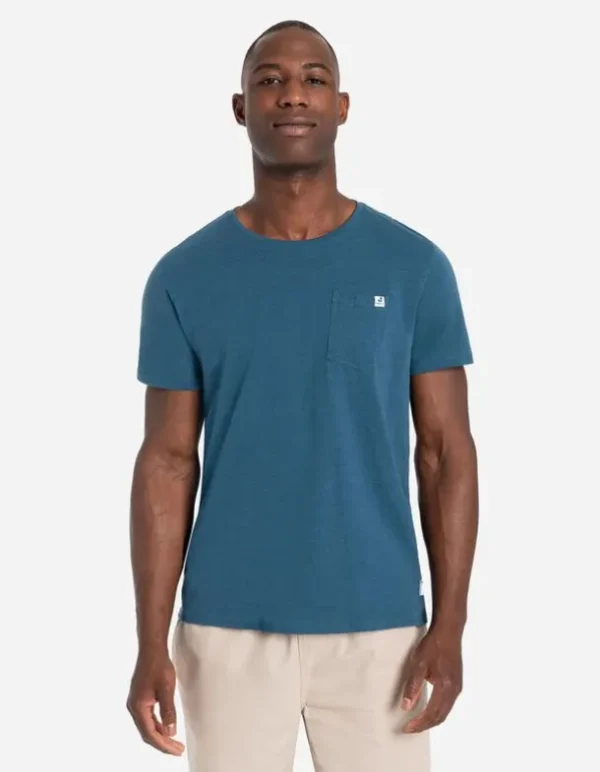 T-Shirt - Brusttasche - dunkelgrün