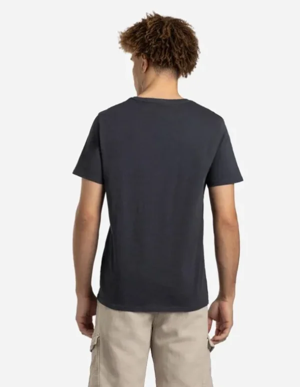 T-Shirt - Brusttasche - dunkelgrau