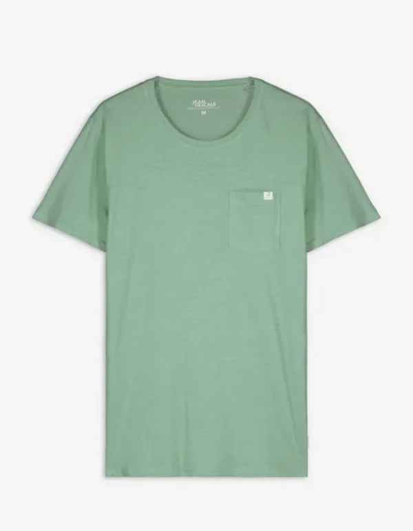 T-Shirt - Brusttasche - grün