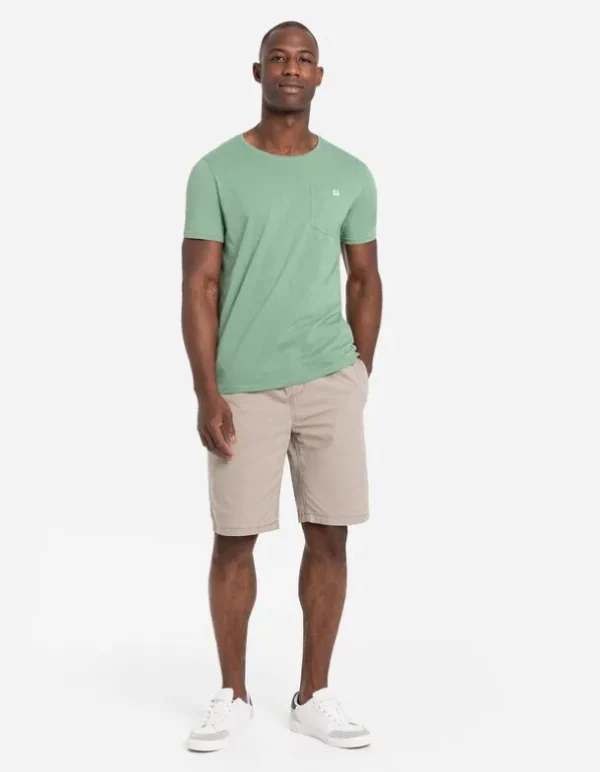 T-Shirt - Brusttasche - grün