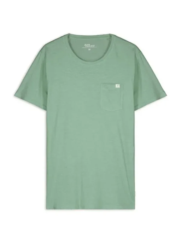 T-Shirt - Brusttasche - grün