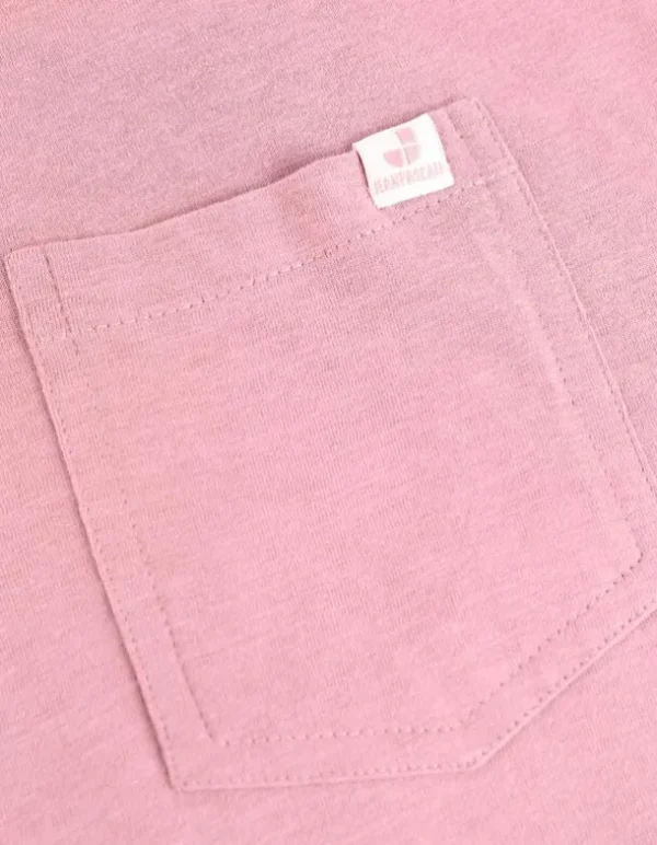 T-Shirt - Brusttasche - rosa