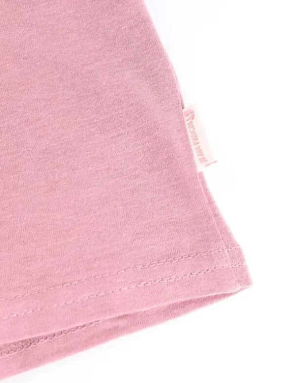 T-Shirt - Brusttasche - rosa