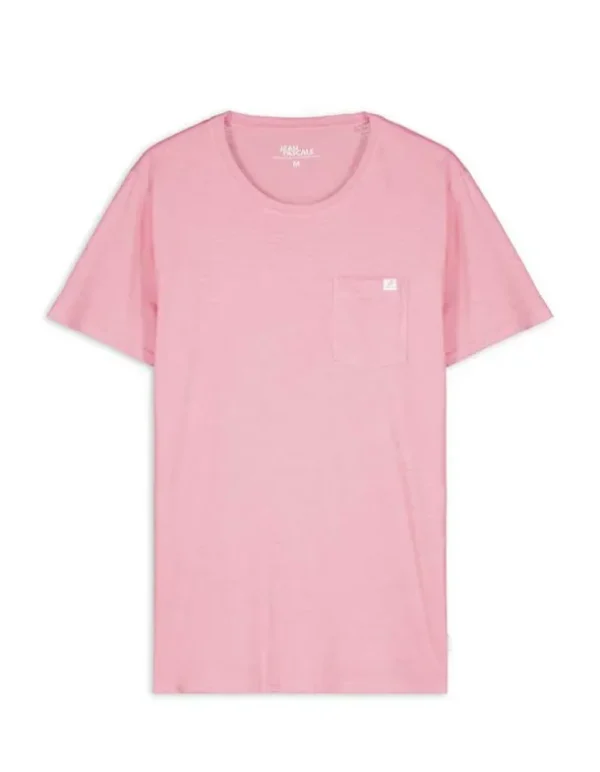T-Shirt - Brusttasche - rosa