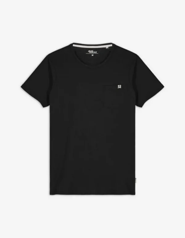 T-Shirt - Brusttasche - schwarz