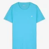 T-Shirt - Brusttasche - türkis