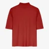 T-Shirt - Dreiviertelärmel - dunkelrot
