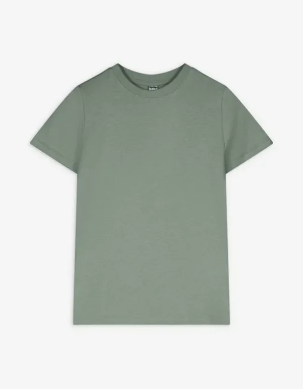 T-Shirt - einfarbig - dunkelgrün
