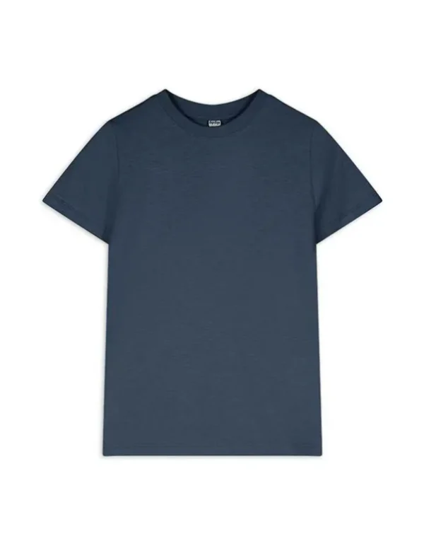 T-Shirt - einfarbig - dunkelblau