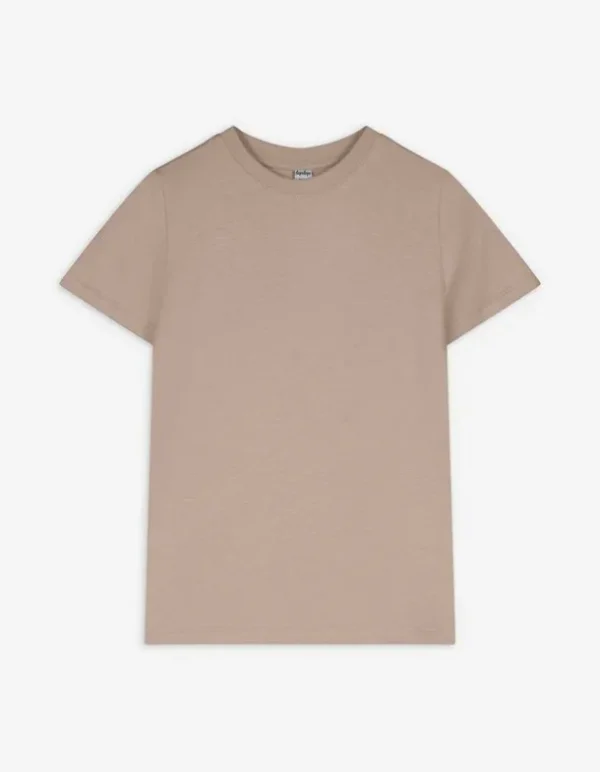 T-Shirt - einfarbig - hellbraun