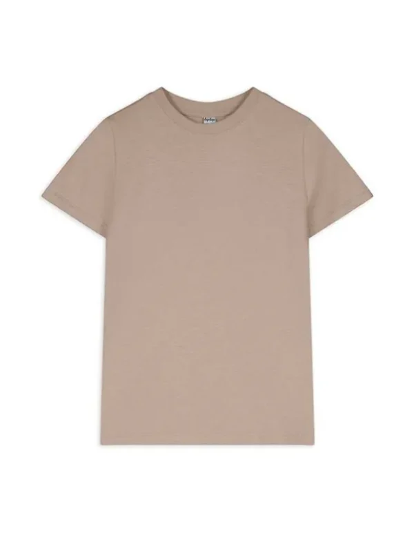 T-Shirt - einfarbig - hellbraun