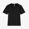 T-Shirt - einfarbig - schwarz