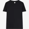 T-Shirt - einfarbig - schwarz