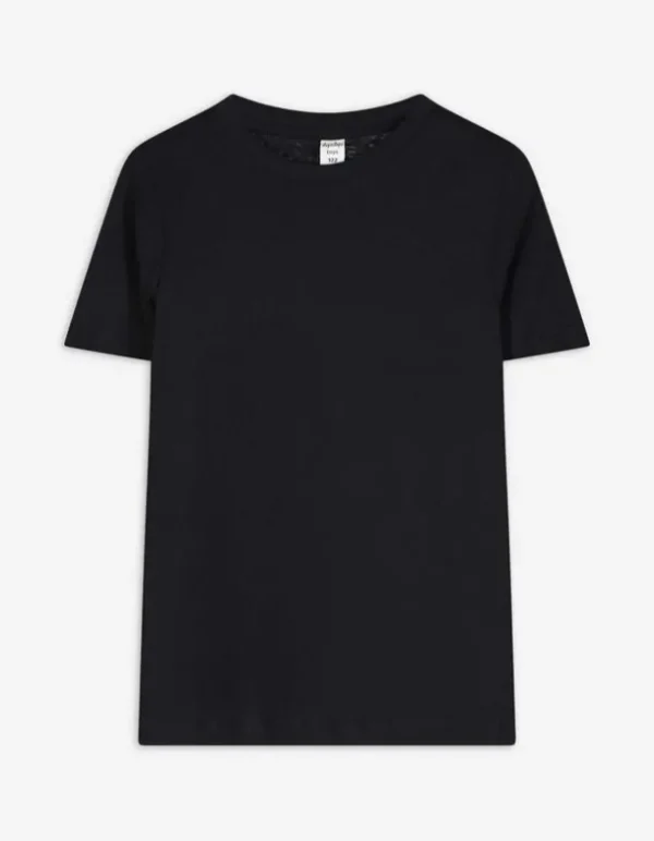 T-Shirt - einfarbig - schwarz