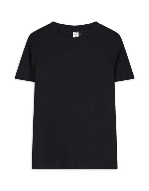 T-Shirt - einfarbig - schwarz