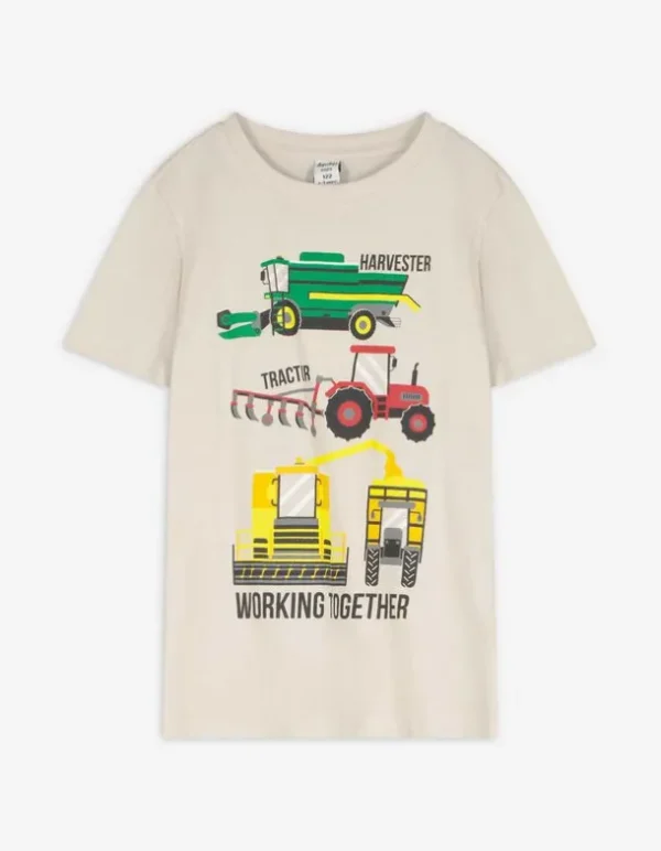 T-Shirt - Frontprint - beige