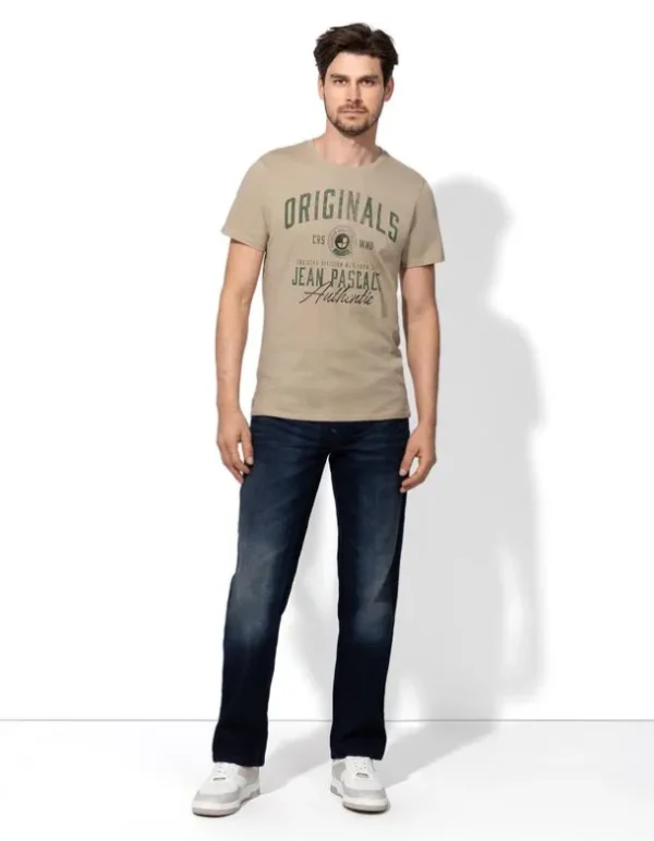 T-Shirt - Frontprint - beige