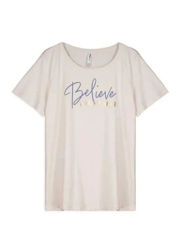T-Shirt - Frontprint - beige
