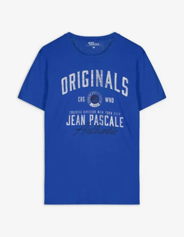 T-Shirt - Frontprint - blau