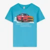 T-Shirt - Frontprint - blau
