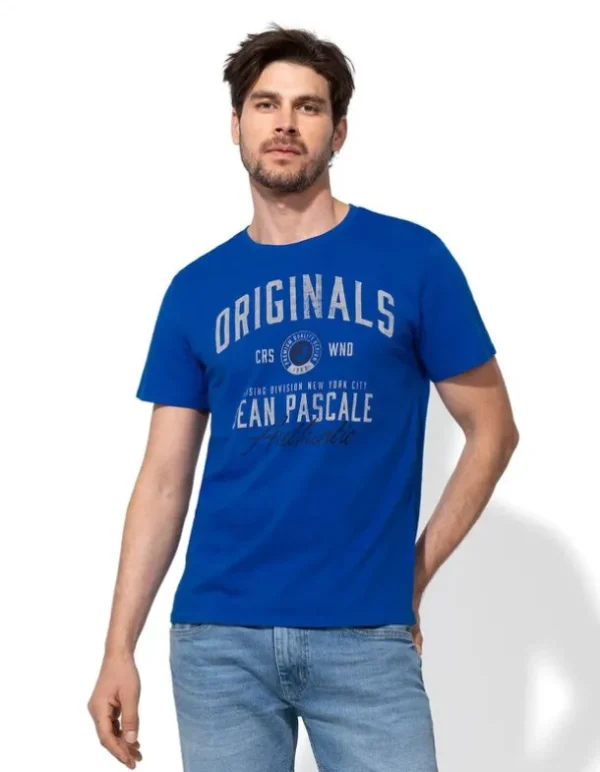 T-Shirt - Frontprint - blau