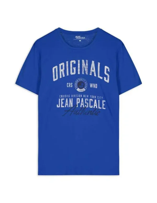 T-Shirt - Frontprint - blau