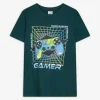 T-Shirt - Frontprint - dunkelgrün