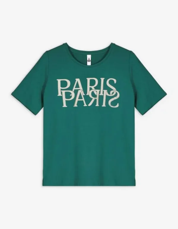 T-Shirt - Frontprint - dunkelgrün