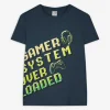 T-Shirt - Frontprint - dunkelblau