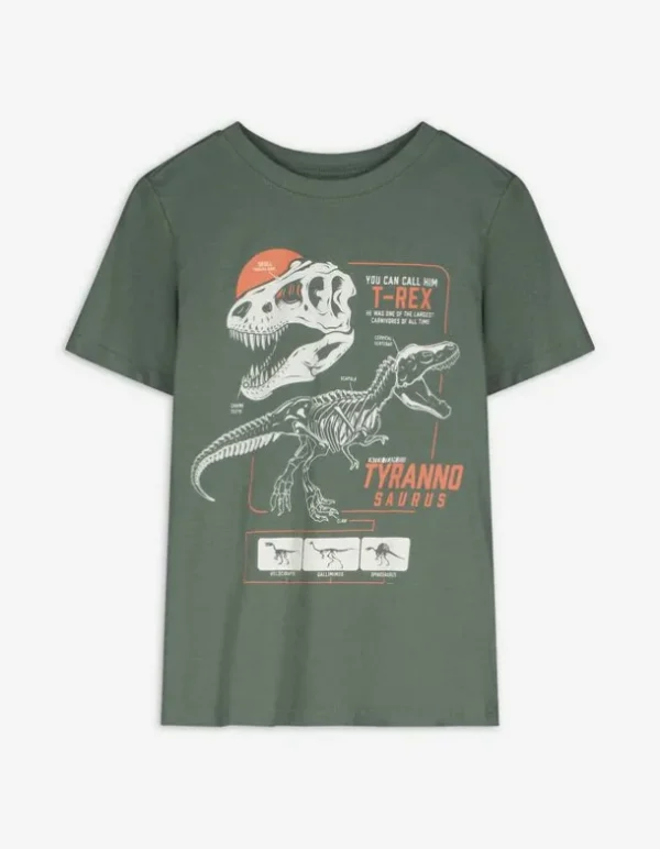 T-Shirt - Frontprint - dunkelgrün