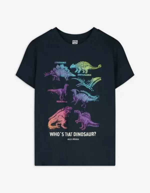 T-Shirt - Frontprint - dunkelblau
