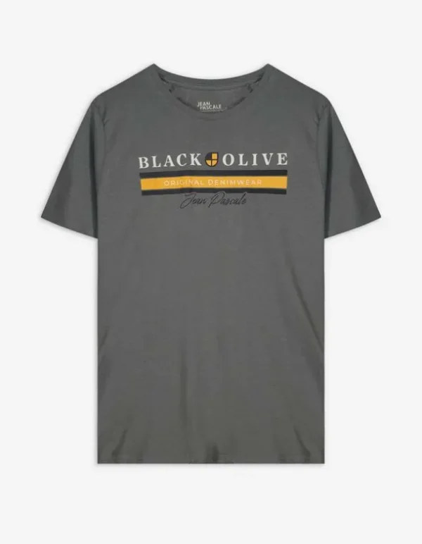 T-Shirt - Frontprint - dunkelgrün
