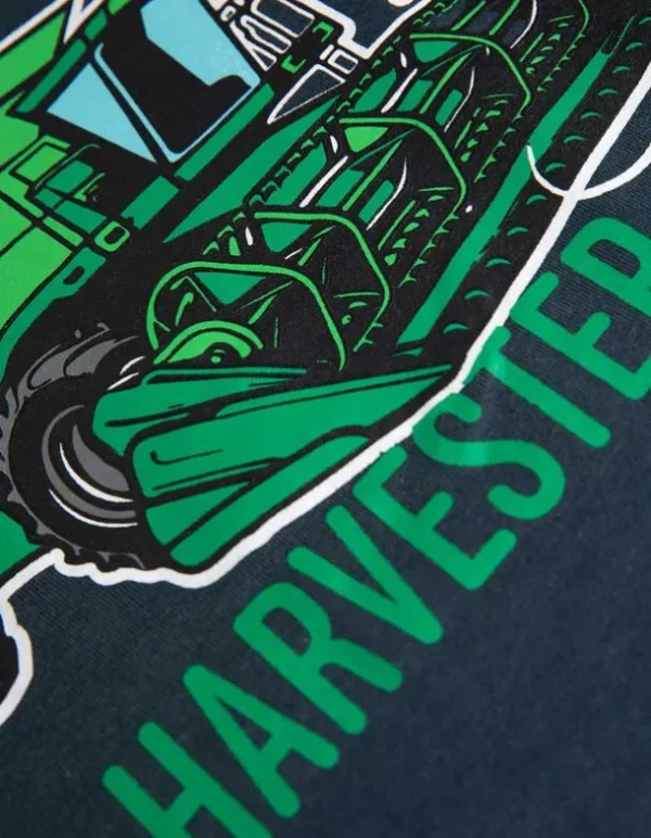 T-Shirt - Frontprint - dunkelblau