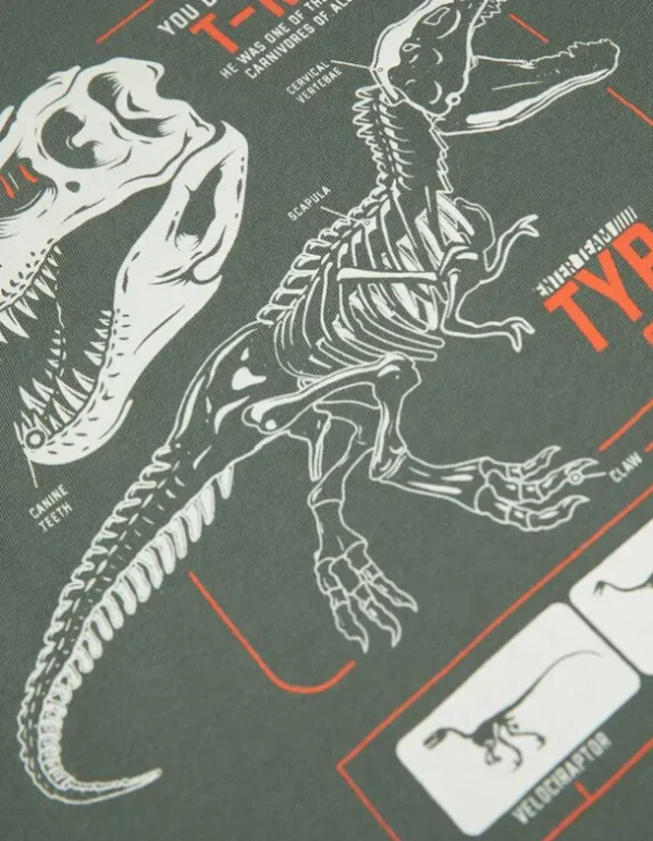 T-Shirt - Frontprint - dunkelgrün