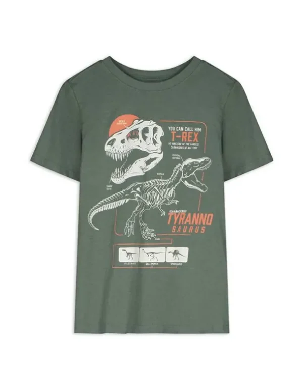 T-Shirt - Frontprint - dunkelgrün