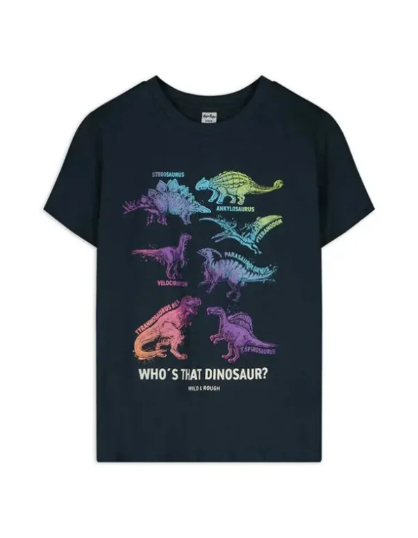 T-Shirt - Frontprint - dunkelblau