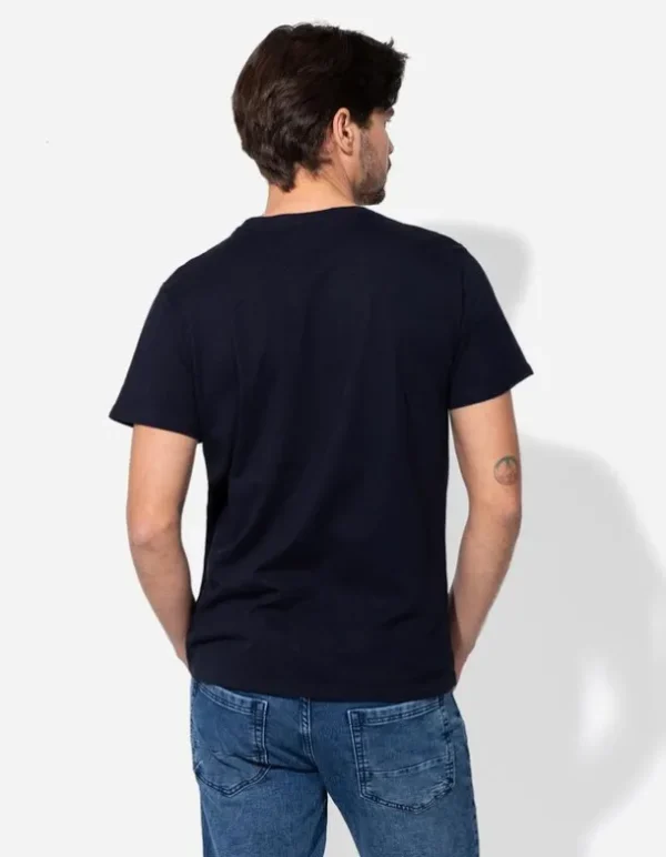 T-Shirt - Frontprint - dunkelblau