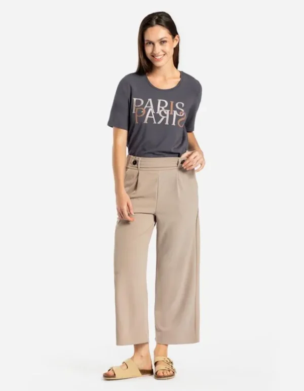 T-Shirt - Frontprint - dunkelgrau