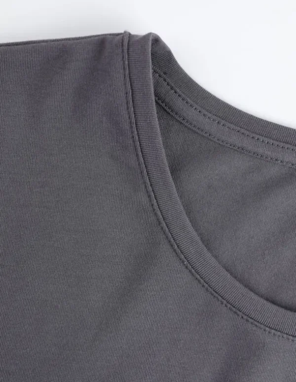 T-Shirt - Frontprint - dunkelgrau