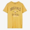 T-Shirt - Frontprint - gelb