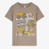 T-Shirt - Frontprint - hellbraun