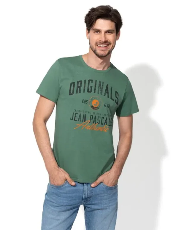 T-Shirt - Frontprint - hellgrün